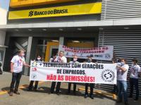 Protesto dos bancrios em Rio Verde-GO